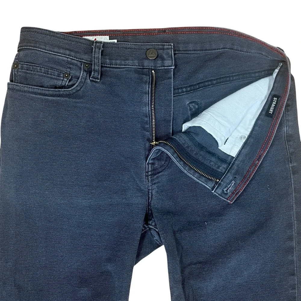 American Giant Roughneck Canvas Pants‎ Mens 32x43, Fits 34x33 Gray Straight Leg